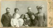 Mykhajlo Hrushevsky with his family.…