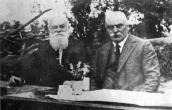 Mykhajlo Hrushevsky (left) and Cyril…
