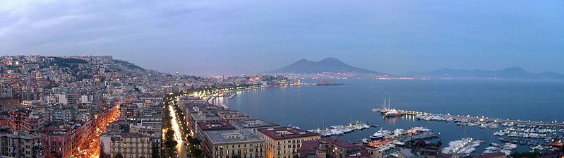 Панорама Неаполя - памятное место М.…